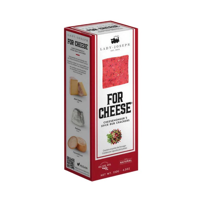 Caja de crackers con especias Lady Joseph For Cheese.